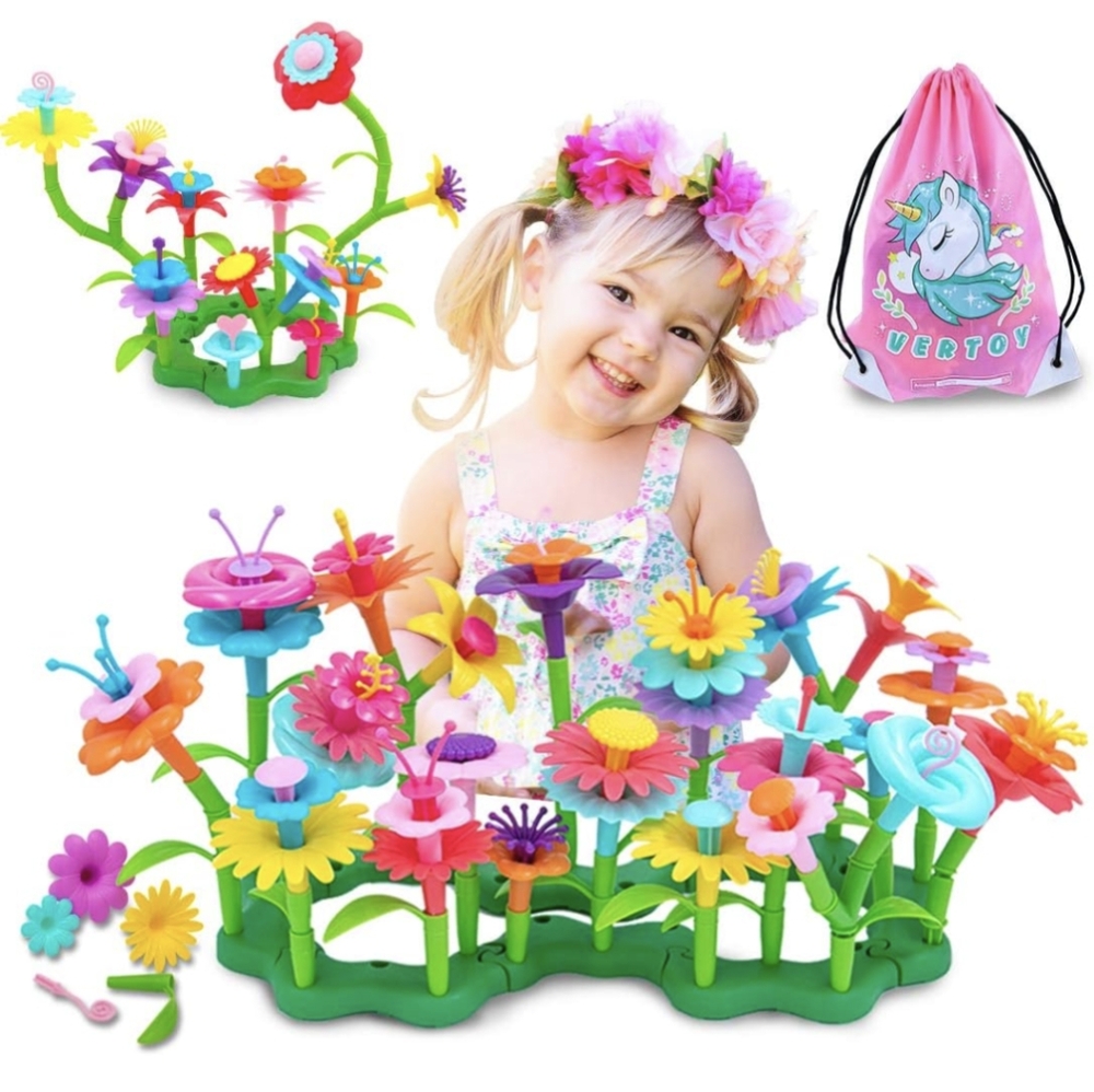 Build a Flower Garden STEM Sensory Building Playschool Toy